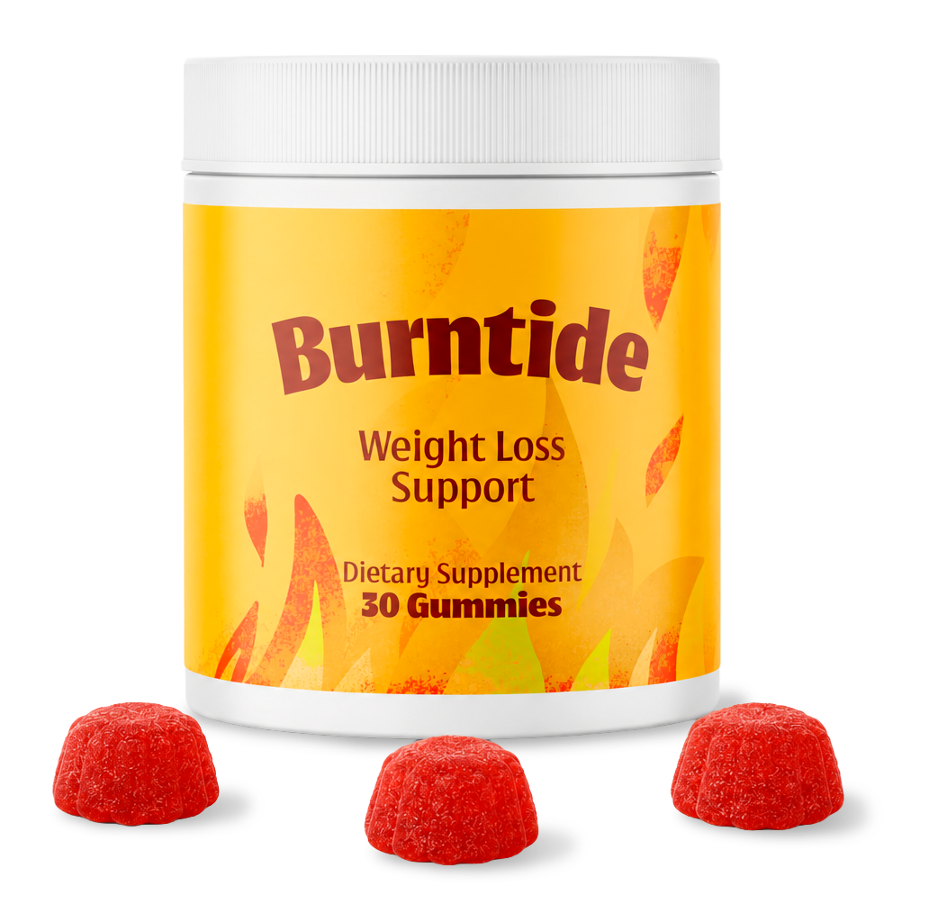 Burntide bottle with gummies